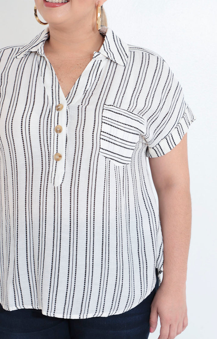 Camisera blanca estampada - BLUSA XL Boutiquemirel 