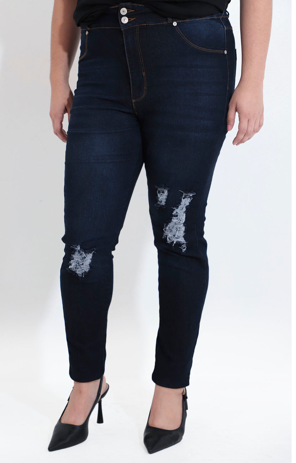 Pantalón azul con desgarres - PANTALON XL Boutiquemirel 