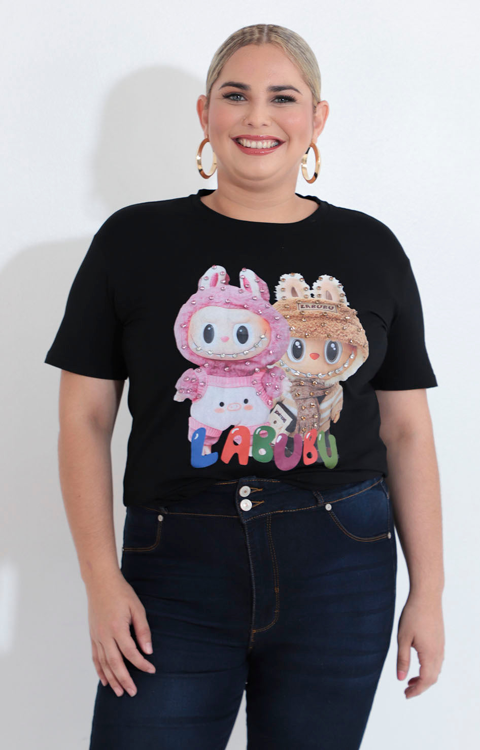 Blusa negra labubu - BLUSA XL Boutiquemirel 