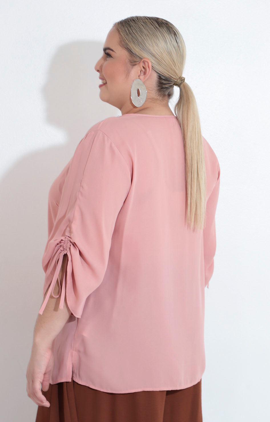 Blusa rosa con brillos - BLUSA XL Boutiquemirel 