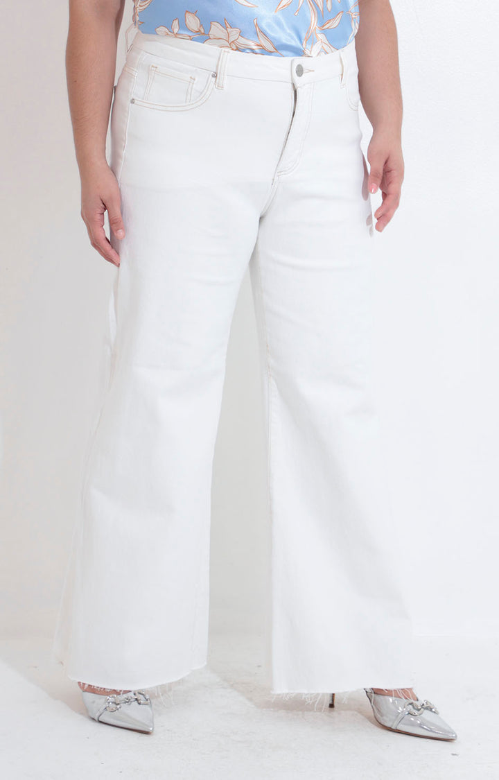 Pantalón denim blanco - PANTALON XL Boutiquemirel 