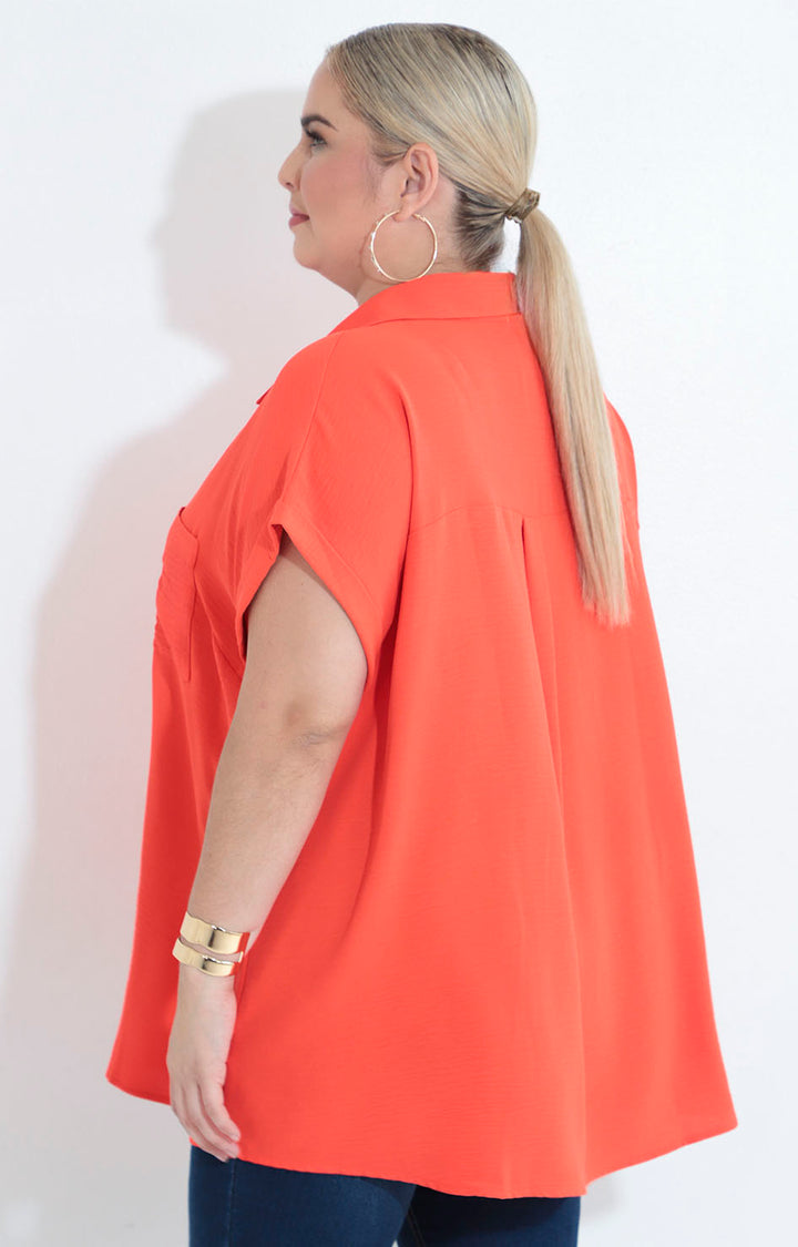 Camisera naranja - BLUSA XL Boutiquemirel 
