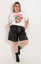 Short negro de vinipiel - SHORT Boutiquemirel 