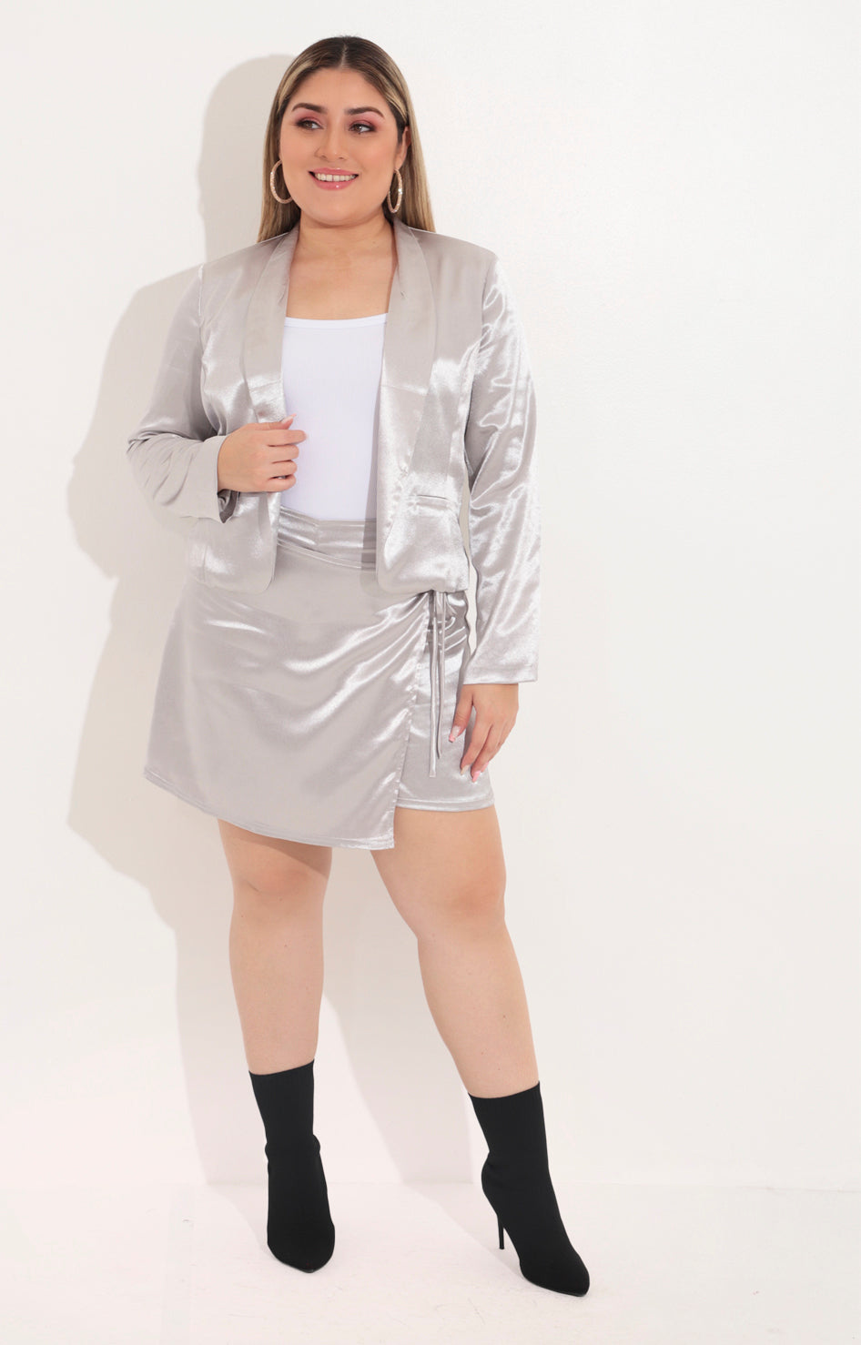 Short falda plata - SHORT Boutiquemirel 