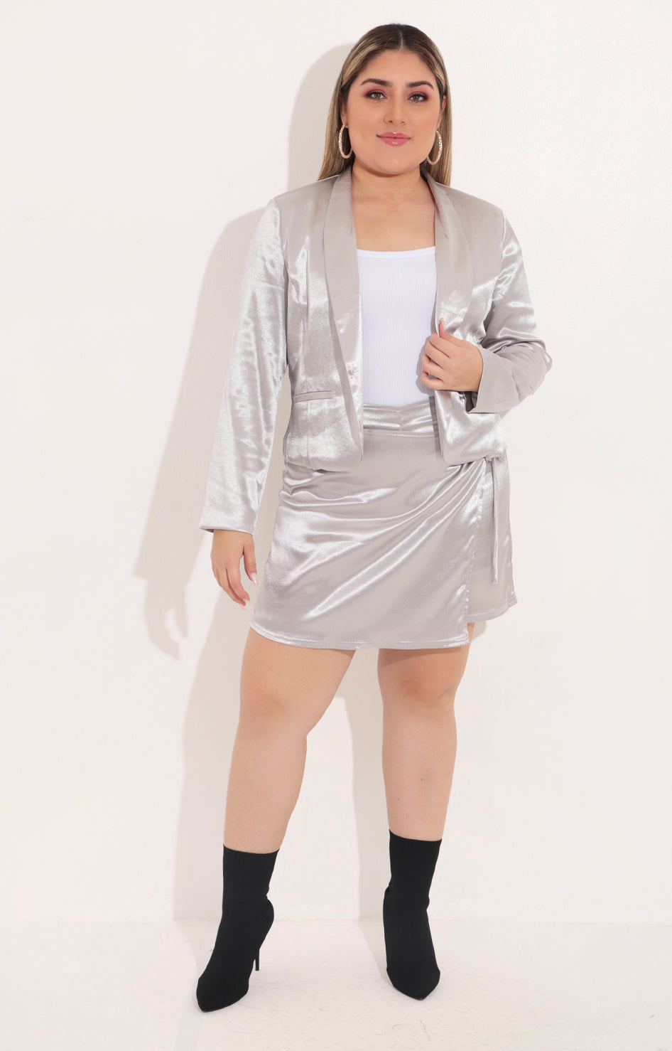 Short falda plata - SHORT Boutiquemirel 