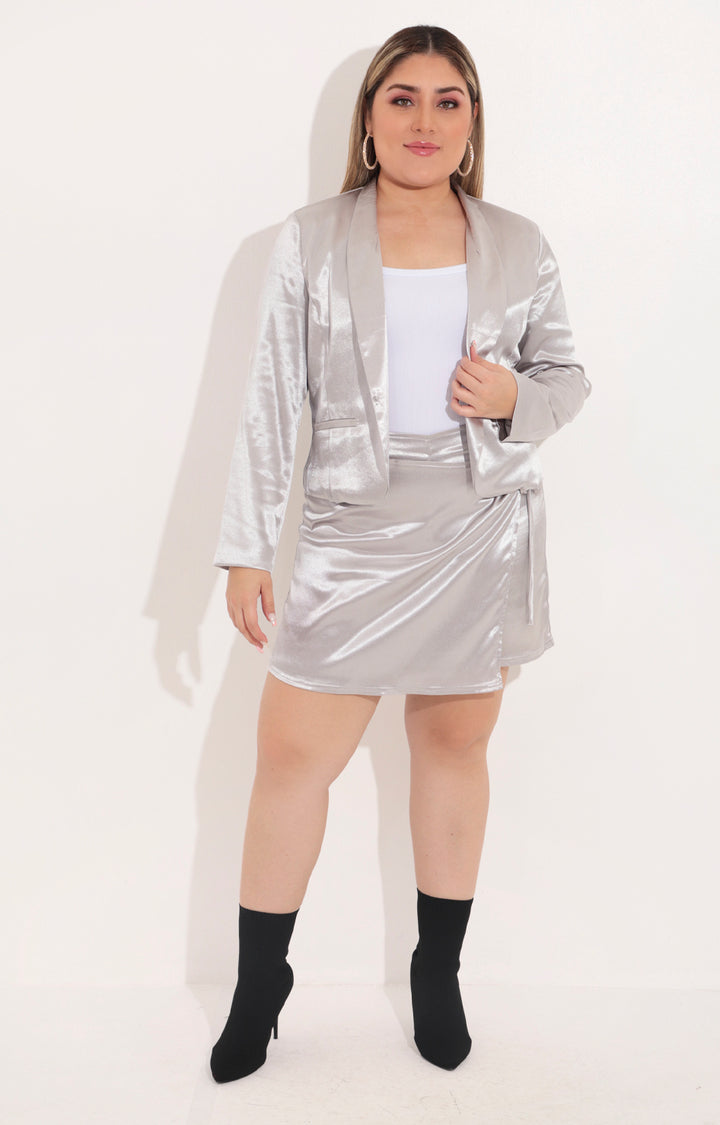 Short falda plata - SHORT Boutiquemirel 