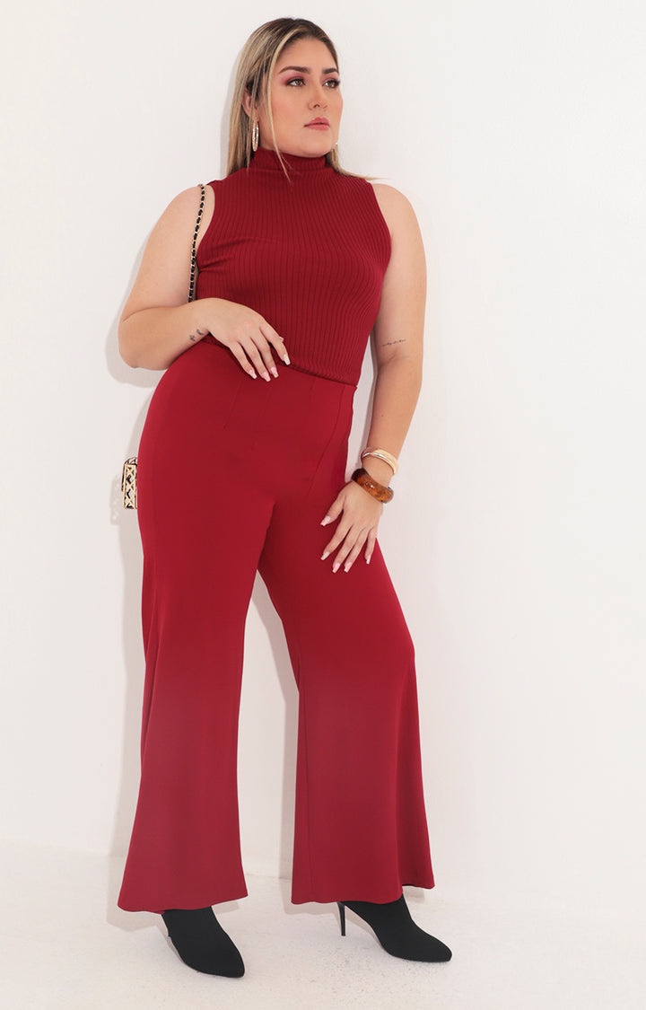 Pantalon rojo recto - PANTALON Boutiquemirel 