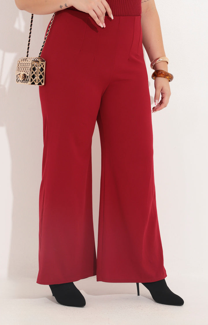 Pantalon rojo recto - PANTALON Boutiquemirel 