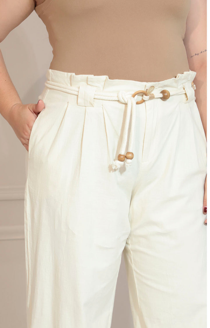 Pantalón beige recto - PANTALON XL Boutiquemirel 