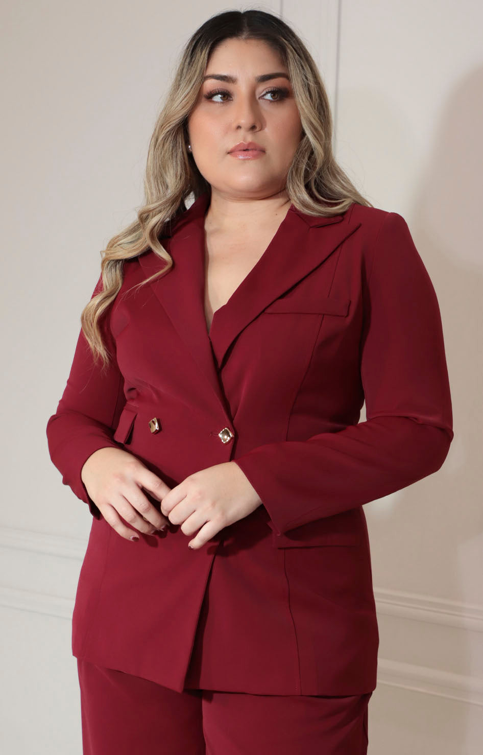 Conjunto vino de saco y pantalón - CONJUNTO XL Boutiquemirel 