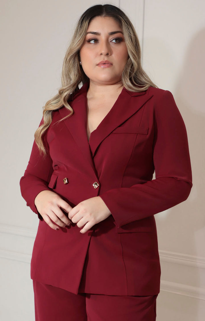 Conjunto vino de saco y pantalón - CONJUNTO XL Boutiquemirel 