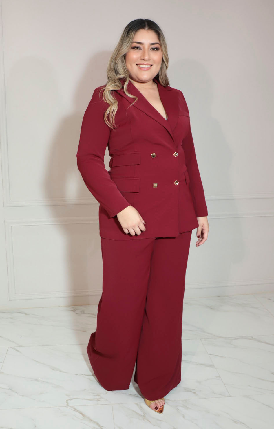 Conjunto vino de saco y pantalón - CONJUNTO XL Boutiquemirel 