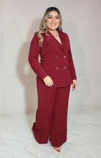 Conjunto vino de saco y pantalón - CONJUNTO XL Boutiquemirel 