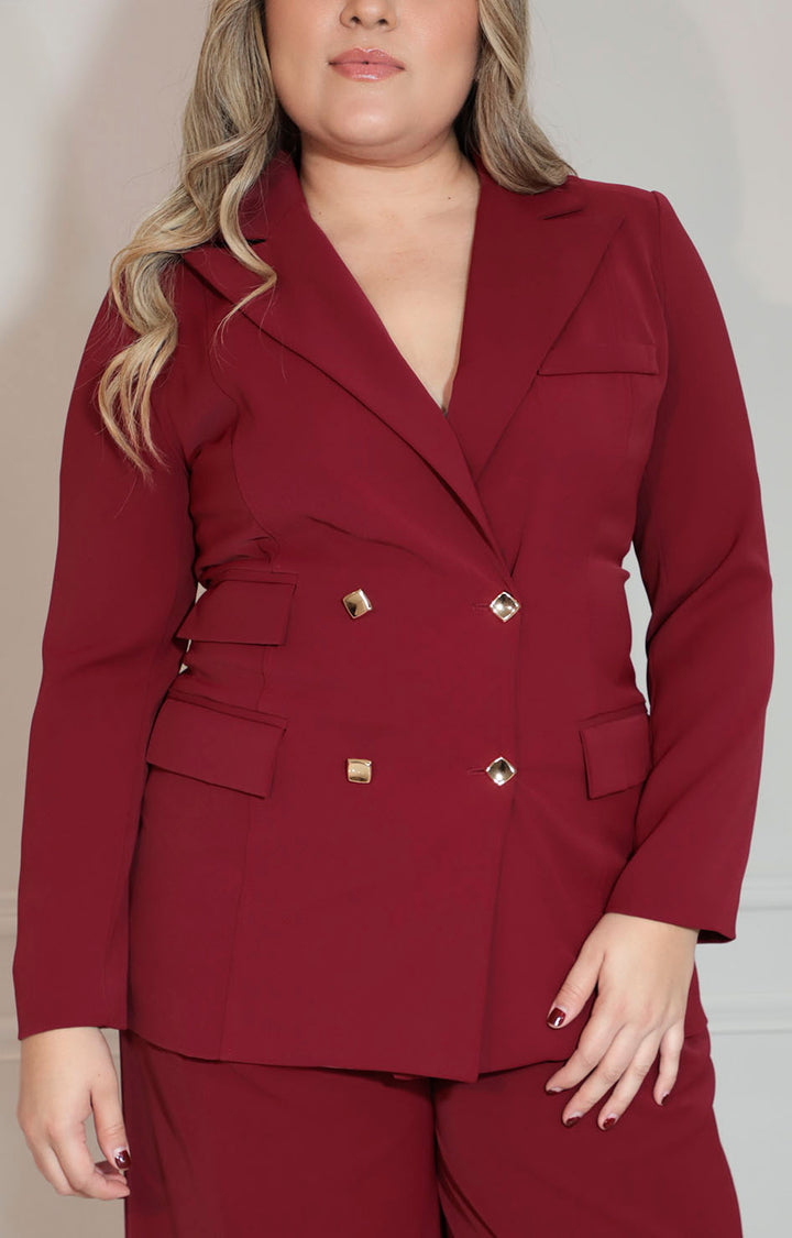 Conjunto vino de saco y pantalón - CONJUNTO XL Boutiquemirel 