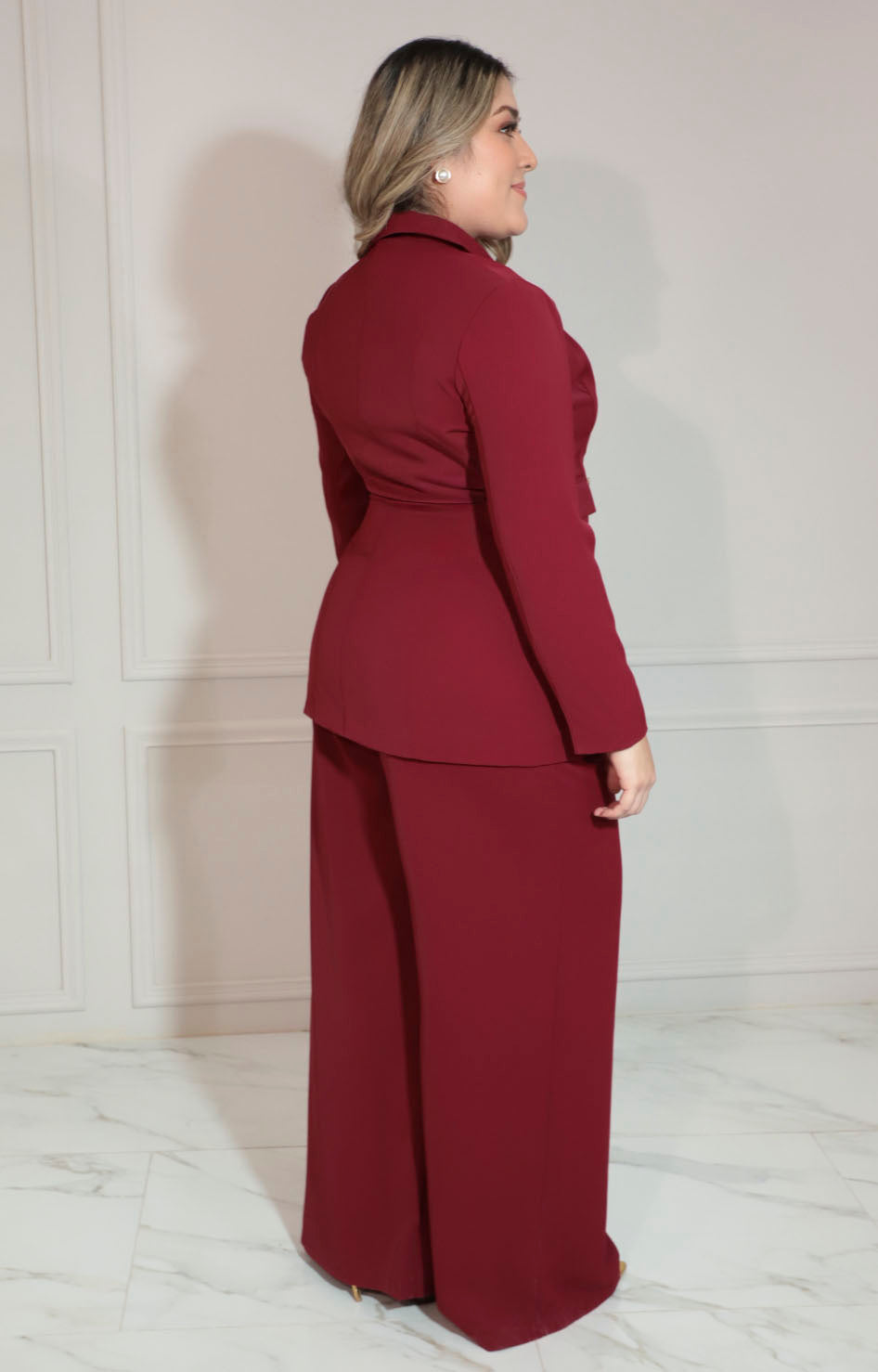 Conjunto vino de saco y pantalón - CONJUNTO XL Boutiquemirel 