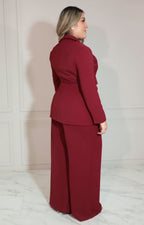 Conjunto vino de saco y pantalón - CONJUNTO XL Boutiquemirel 