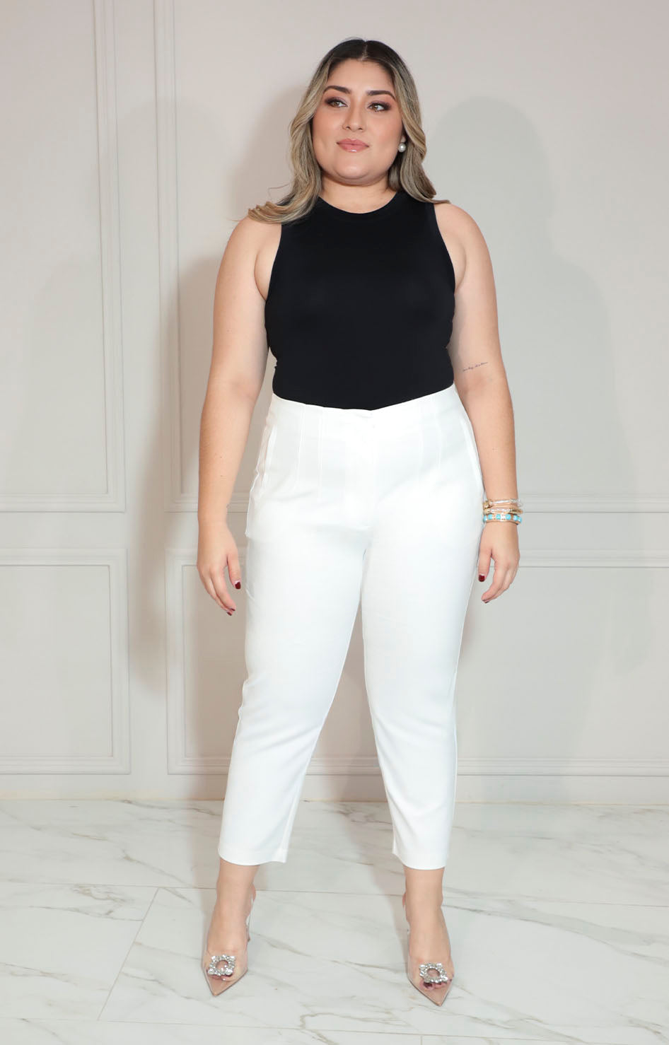 Pantalón blanco - PANTALON XL Boutiquemirel 