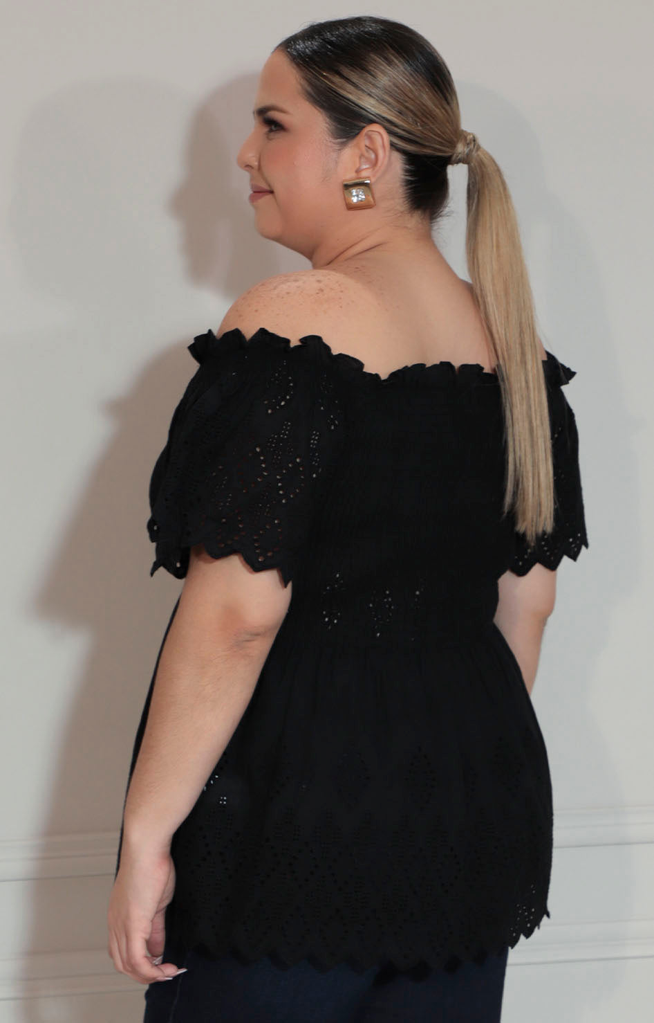 Blusa off-shoulder negra - BLUSA XL Boutiquemirel 