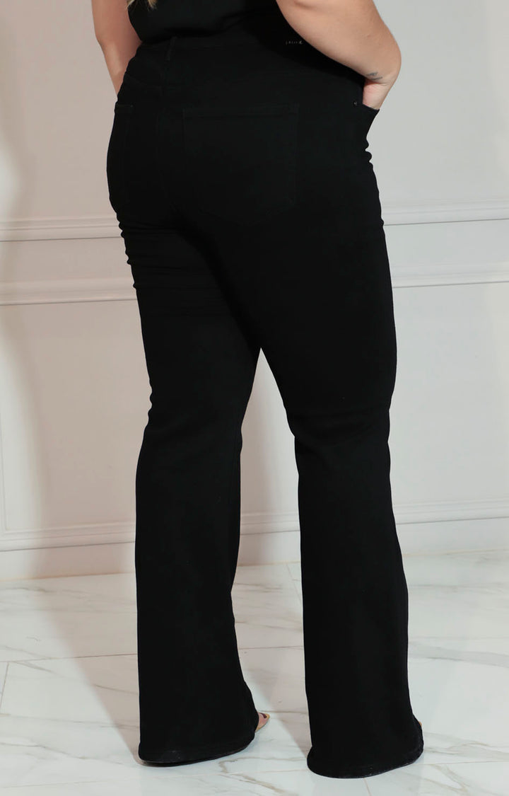 Pantalón negro flare - PANTALON XL Boutiquemirel 