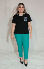 Pantalón recto verde - PANTALON XL Boutiquemirel 