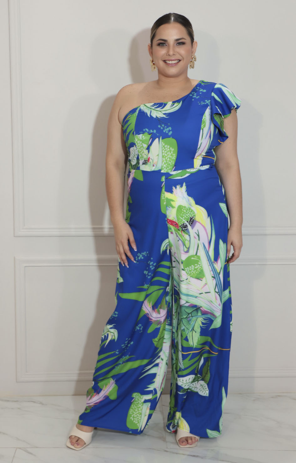 Palazzo azul con flores - PALAZZO XL Boutiquemirel 