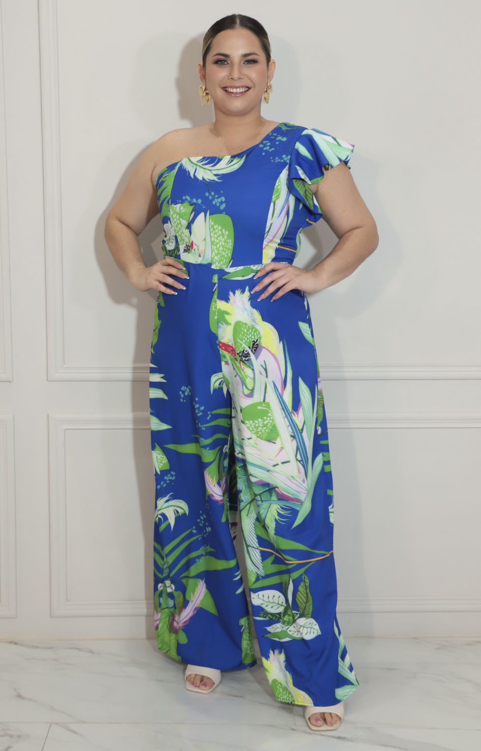 Palazzo azul con flores - PALAZZO XL Boutiquemirel 