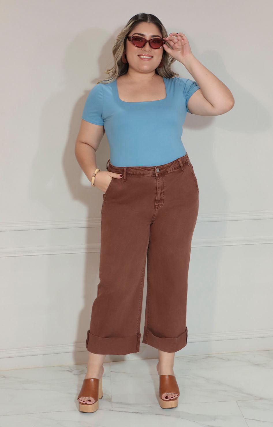 Pantalon cafe recto - PANTALON Boutiquemirel 