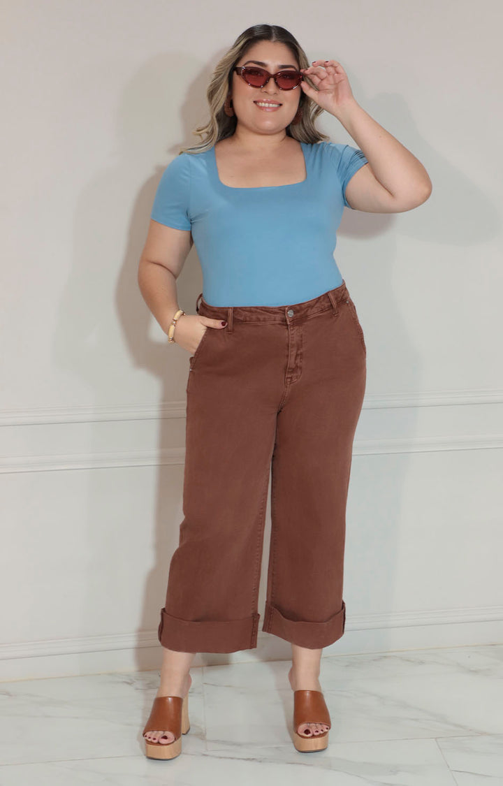 Pantalon cafe recto - PANTALON Boutiquemirel 