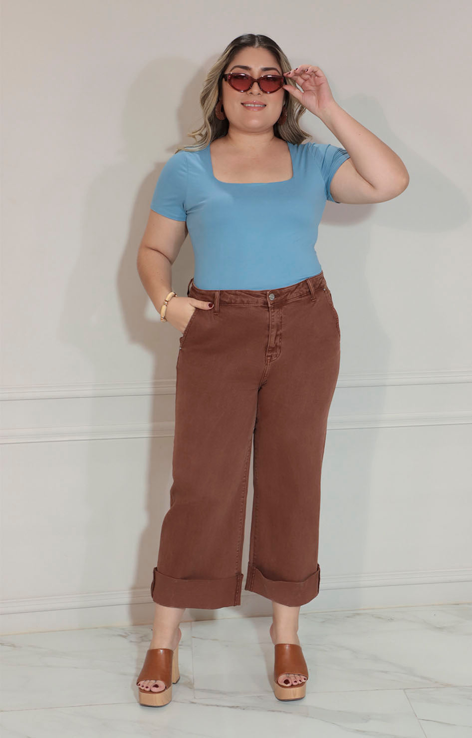 Pantalon cafe recto - PANTALON Boutiquemirel 