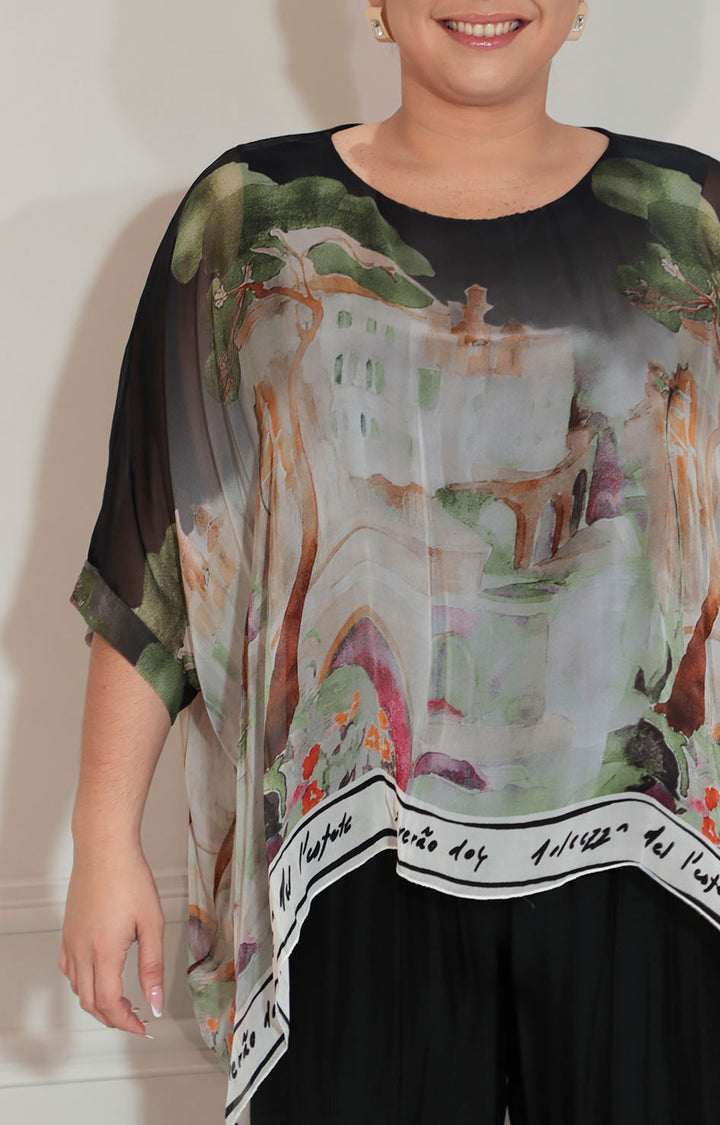 Conjunto negro estampado - CONJUNTO XL Boutiquemirel 