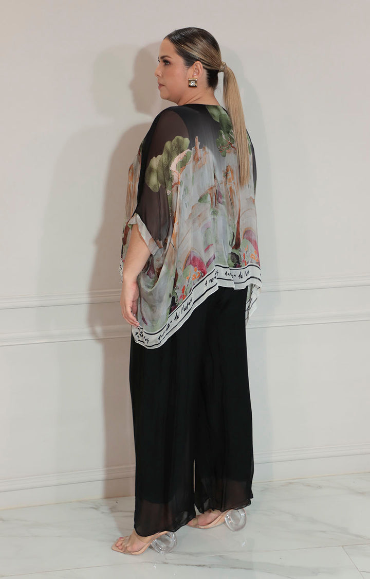 Conjunto negro estampado - CONJUNTO XL Boutiquemirel 