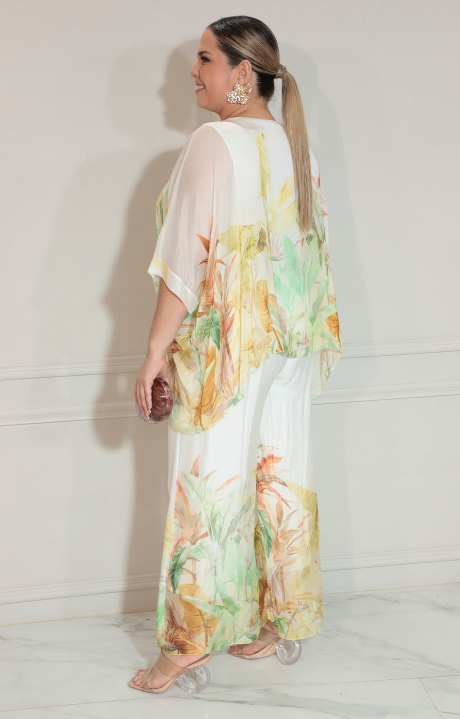 Conjunto beige estampado - CONJUNTO XL Boutiquemirel 