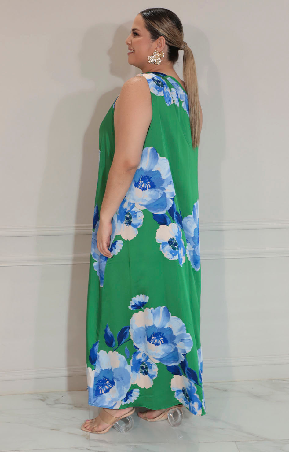 Vestido asimétrico estampado - VESTIDO XL Boutiquemirel 