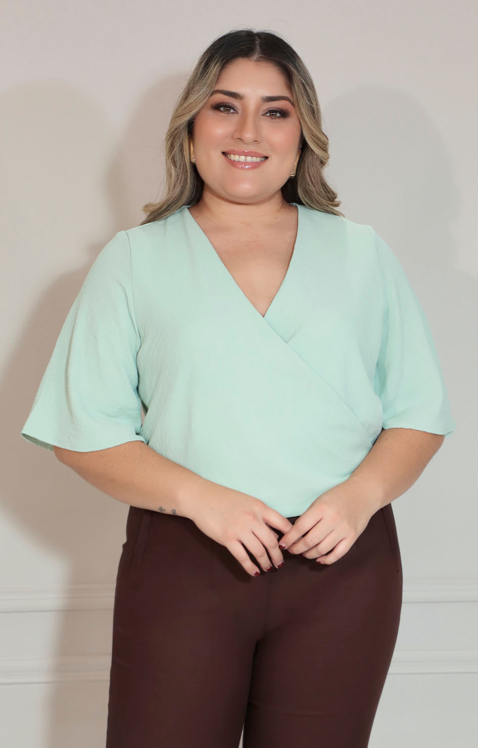 Blusa verde pastel - BLUSA XL Boutiquemirel 