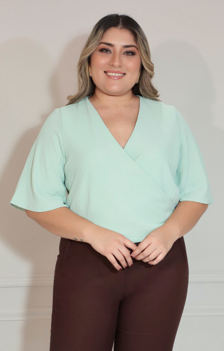 Blusa verde pastel - BLUSA XL Boutiquemirel 