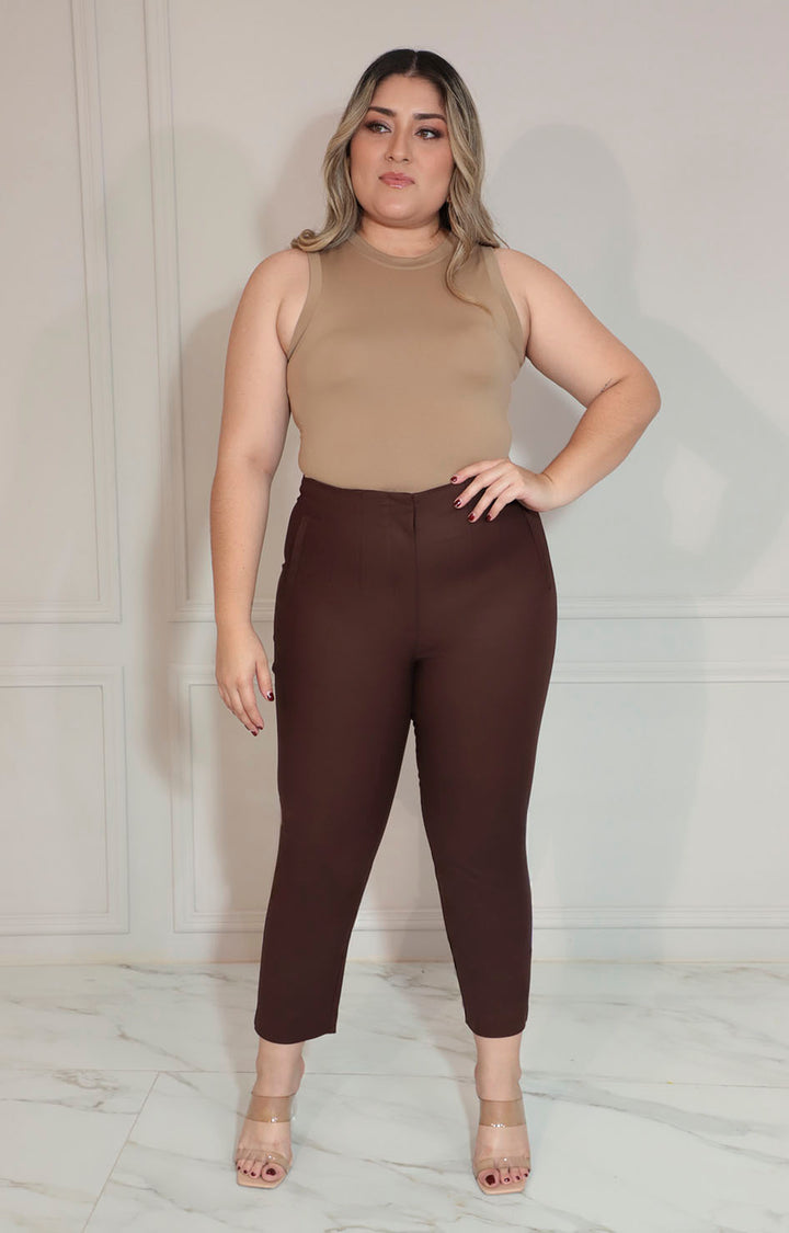Pantalón café - PANTALON XL Boutiquemirel 