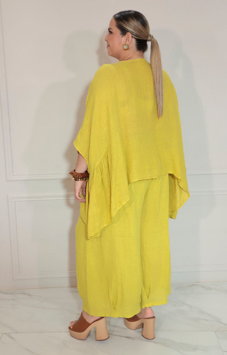 Conjunto de lino mostaza - CONJUNTO XL Boutiquemirel 