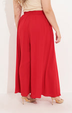Pantalón rojo pierna ancha - PANTALON Boutiquemirel 