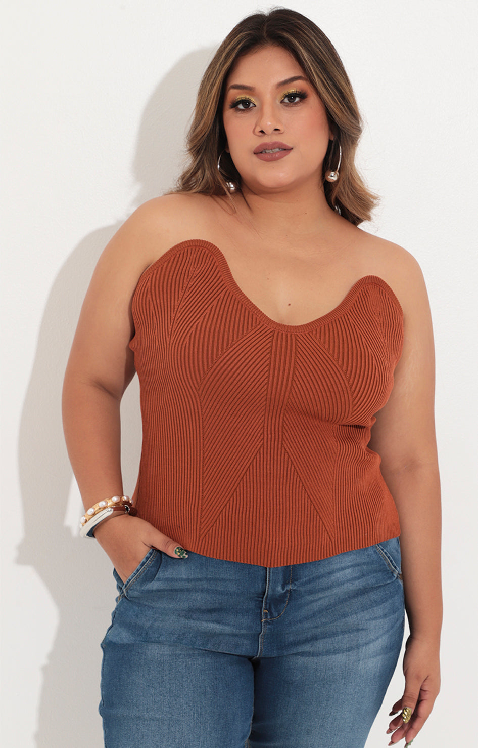 Blusa cafe straple - BLUSA Boutiquemirel 