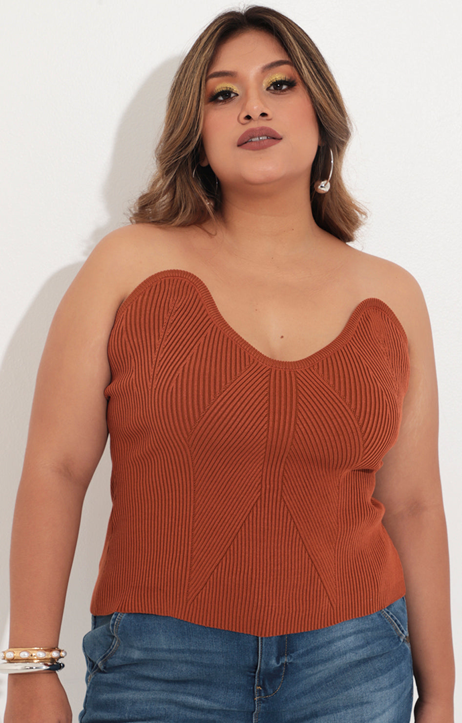 Blusa cafe straple - BLUSA Boutiquemirel 