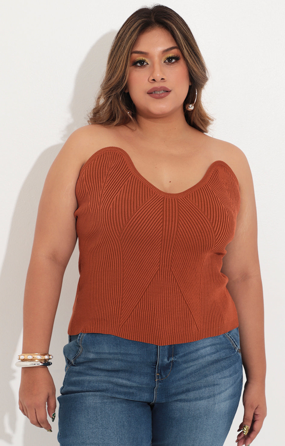 Blusa cafe straple - BLUSA Boutiquemirel 