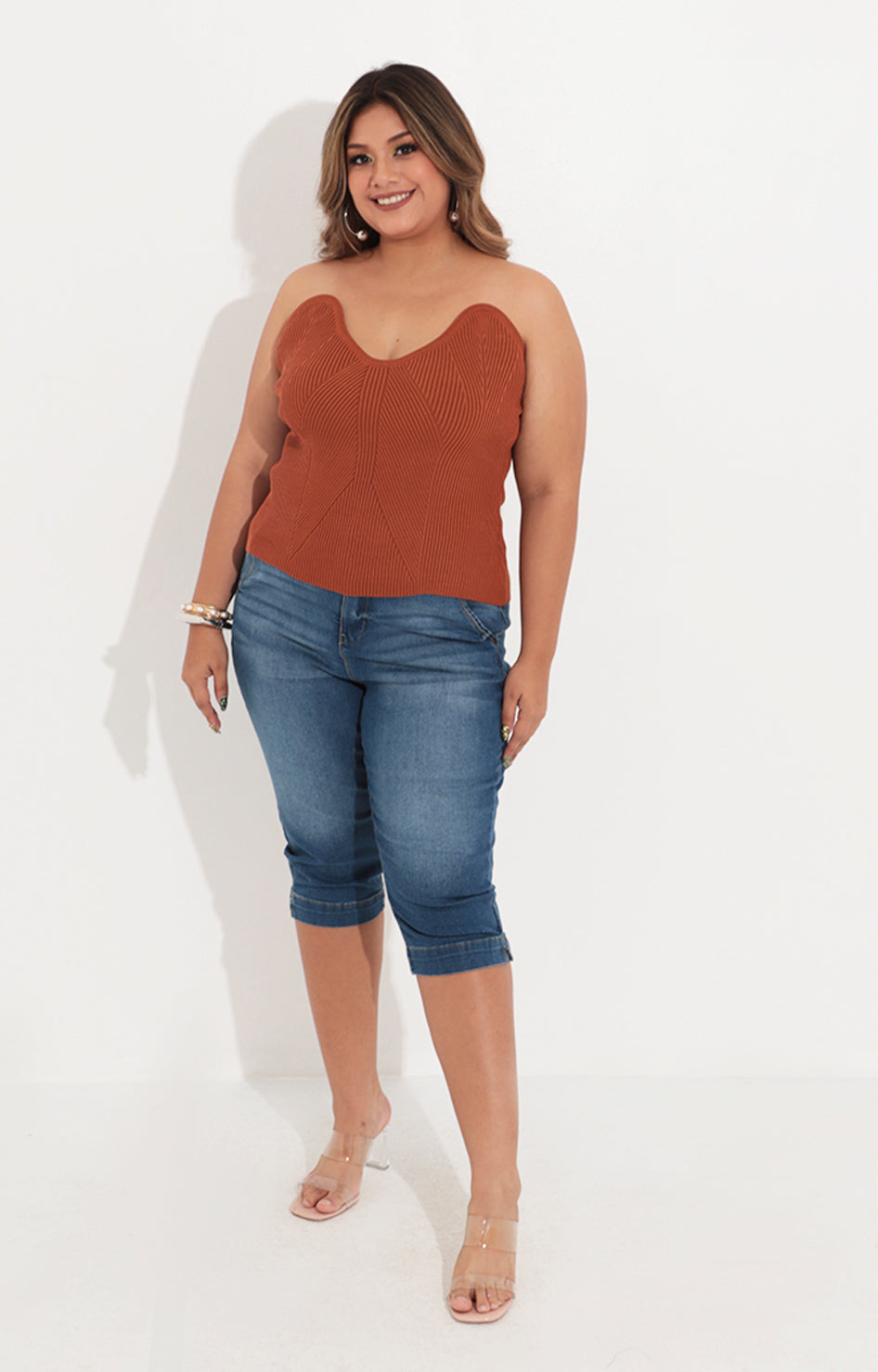 Blusa cafe straple - BLUSA Boutiquemirel 