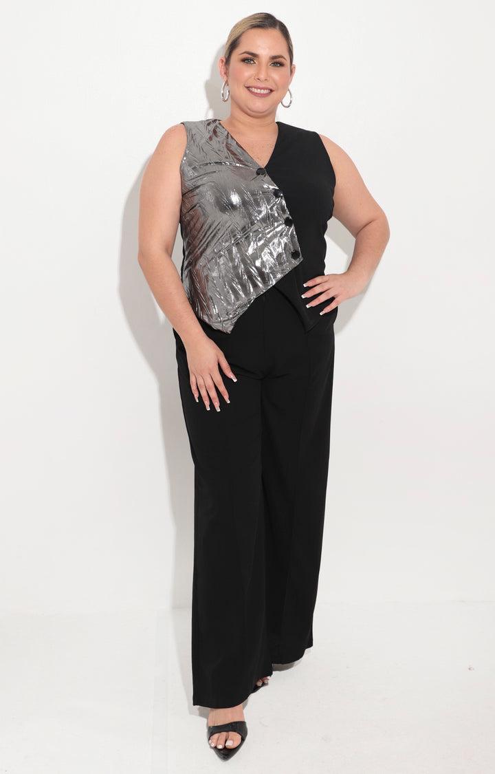 Blusa negro con plata - BLUSA Boutiquemirel 