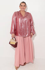 Blusa rosa metálica - BLUSA Boutiquemirel 