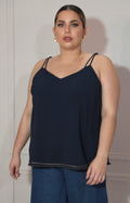 Blusa azul de tirantes ajustables - BLUSA XL Boutiquemirel 