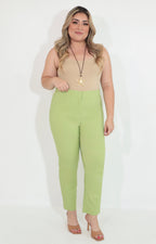 Pantalon verde liso - PANTALON Boutiquemirel 