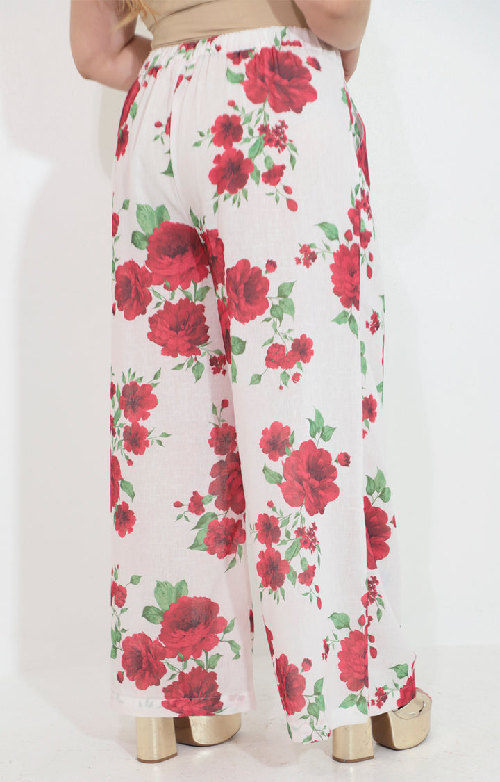 Pantalon estampado de flores - PANTALON Boutiquemirel 