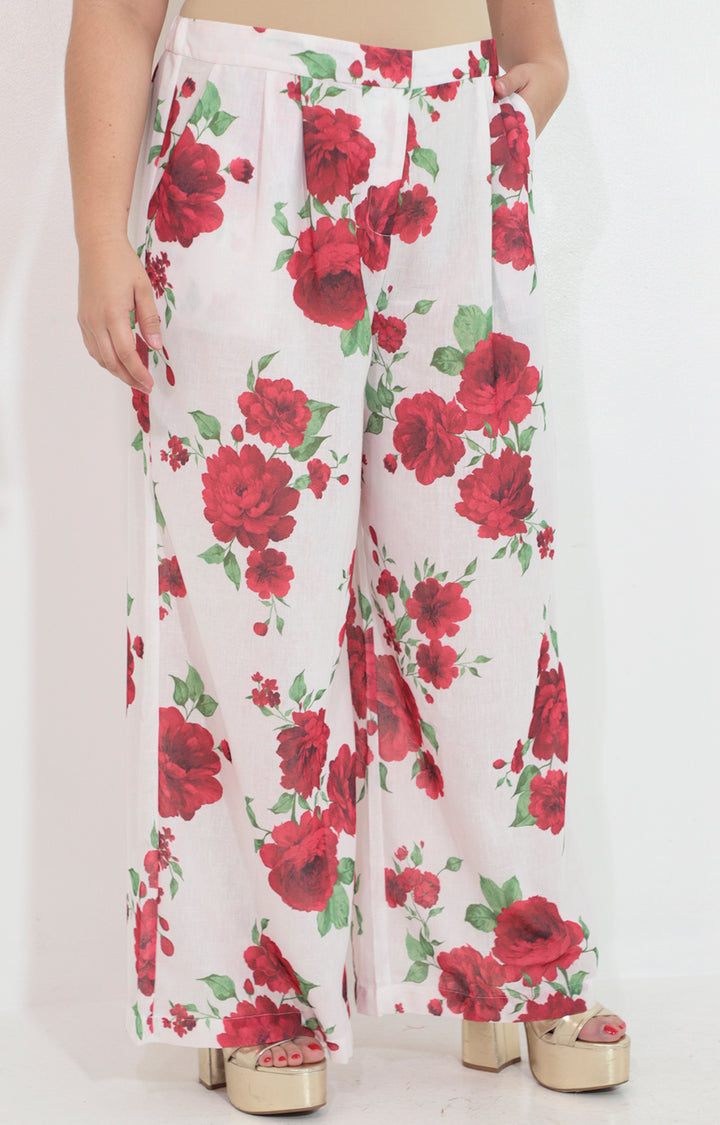 Pantalon estampado de flores - PANTALON Boutiquemirel 