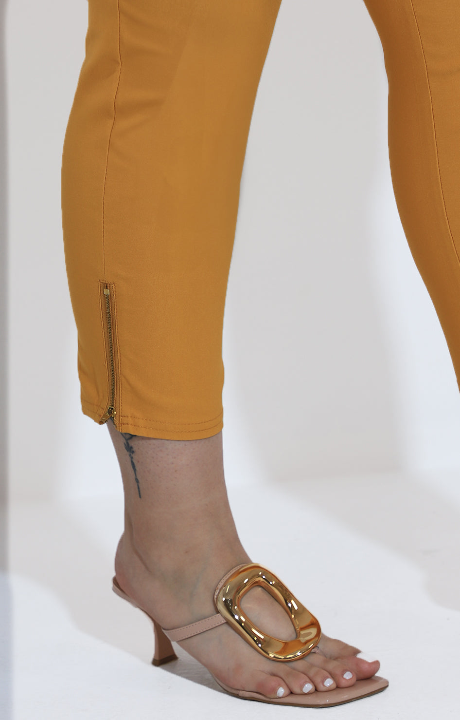 Pantalón amarillo con cierres - PANTALON Boutiquemirel 