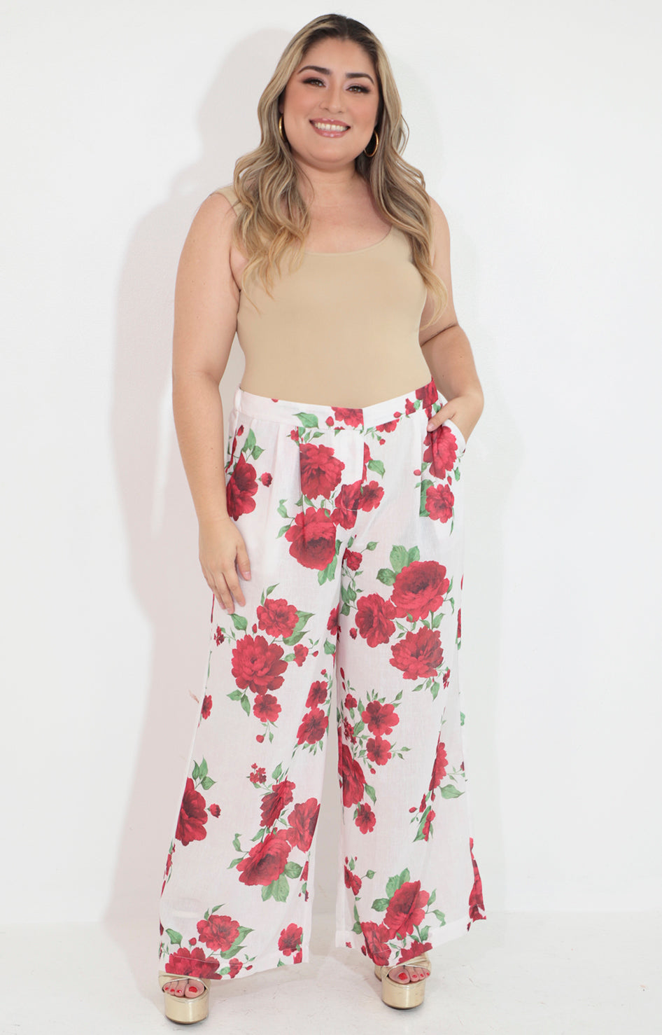 Pantalon estampado de flores - PANTALON Boutiquemirel 